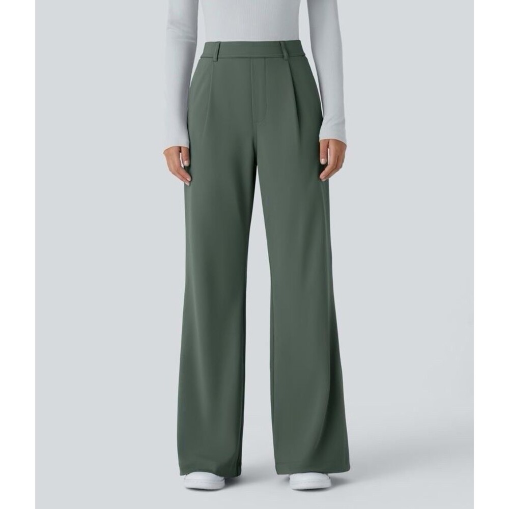 Halara Flex Daystretch High waisted Pocket Work Flare Pants Women’s XL